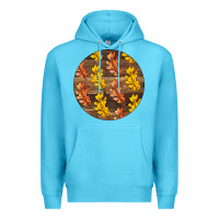 Ocean Blue Fall Rounded Premium Hoodie - LillyAllenDesigns
