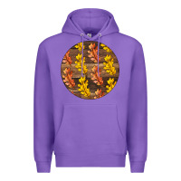 Purple Fall Rounded Premium Hoodie - LillyAllenDesigns