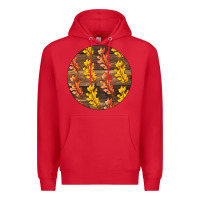 Red Fall Rounded Premium Hoodie - LillyAllenDesigns