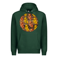 Sports Green Fall Rounded Premium Hoodie - LillyAllenDesigns