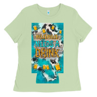 Matcha Mama needs a drink slim can cooler mother's day Ladies Tee - HowdyJamesFarm