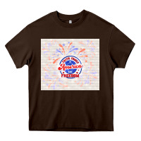 Chocolate Brown America and freedom Heavy Core Tee - TumblerDesignByShophia