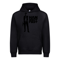 Black han shot first Urban Hoodie - linhVisuals