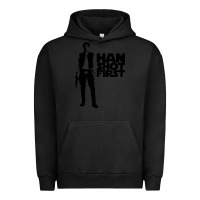 Pigment Black han shot first Urban Hoodie - linhVisuals