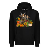Black Fall heifer cows Premium Hoodie - RanaPortraitStore