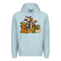 Blue Mist Fall heifer cows Premium Hoodie - RanaPortraitStore