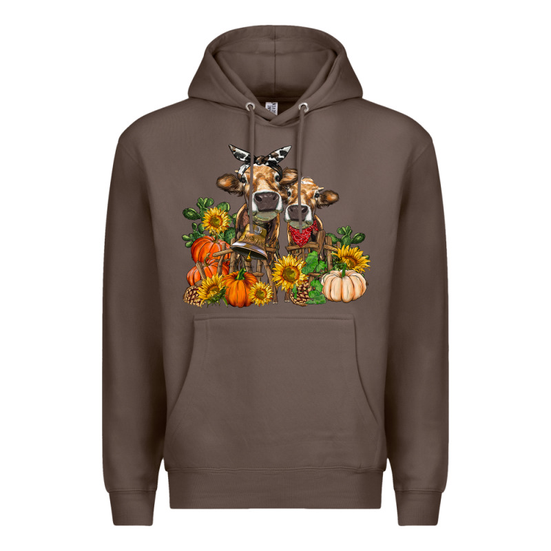 Fall Heifer Cows Premium Hoodie by RanaPortraitStore | Teevron
