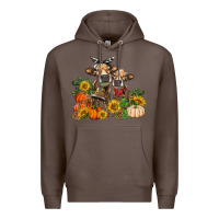 Coffee Fall heifer cows Premium Hoodie - RanaPortraitStore