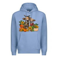 Colony Blue Fall heifer cows Premium Hoodie - RanaPortraitStore
