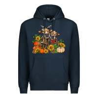Navy Fall heifer cows Premium Hoodie - RanaPortraitStore