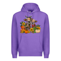 Purple Fall heifer cows Premium Hoodie - RanaPortraitStore