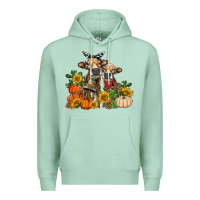 Seafoam Fall heifer cows Premium Hoodie - RanaPortraitStore