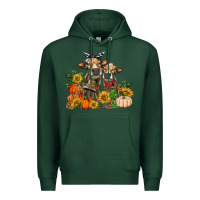 Sports Green Fall heifer cows Premium Hoodie - RanaPortraitStore