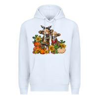 White Fall heifer cows Premium Hoodie - RanaPortraitStore