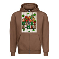 Chestnut merry xmas Zipper Hoodie - AdoDesignShop
