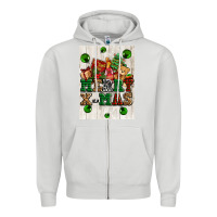 Dove Grey merry xmas Zipper Hoodie - AdoDesignShop