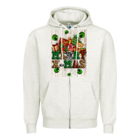 Oatmeal Heather merry xmas Zipper Hoodie - AdoDesignShop