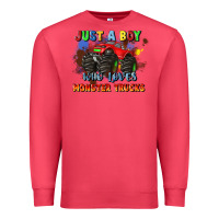 Cardinal just a boy who loves monster trucks Premium Sweatshirt - JahusDesignShop