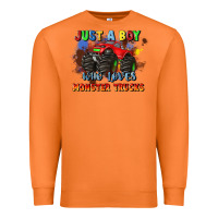 Carrot just a boy who loves monster trucks Premium Sweatshirt - JahusDesignShop