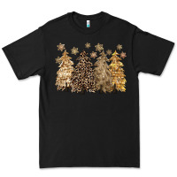 Black merry christmas leopard trees Premium Tee - CowGirlArtShop