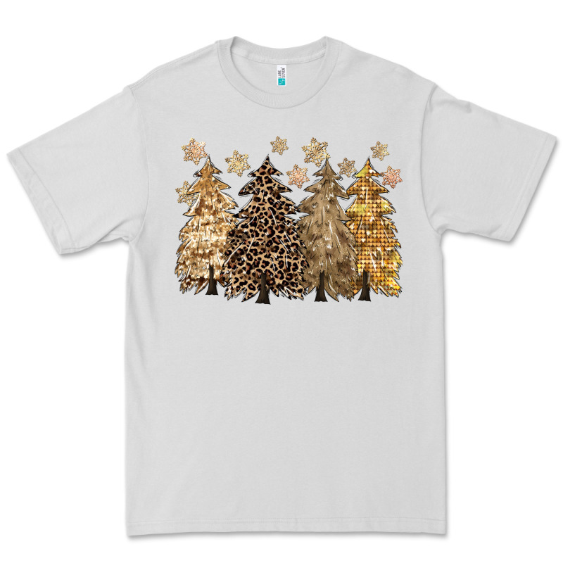 Merry Christmas Leopard Trees Premium Tee by CowGirlArtShop | Teevron