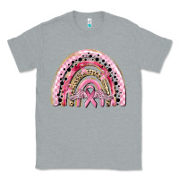 Heather Grey cancer rainbow Classic Tee - CowGirlArtShop