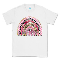 White cancer rainbow Classic Tee - CowGirlArtShop