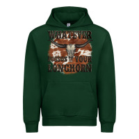 Forest Green longhorn bullskull whatever lossos your longhorn Urban Hoodie - JahusDesignShop