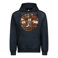 Navy longhorn bullskull whatever lossos your longhorn Urban Hoodie - JahusDesignShop