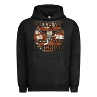 Pigment Black longhorn bullskull whatever lossos your longhorn Urban Hoodie - JahusDesignShop