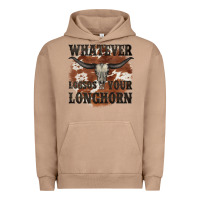 Pigment Burro longhorn bullskull whatever lossos your longhorn Urban Hoodie - JahusDesignShop