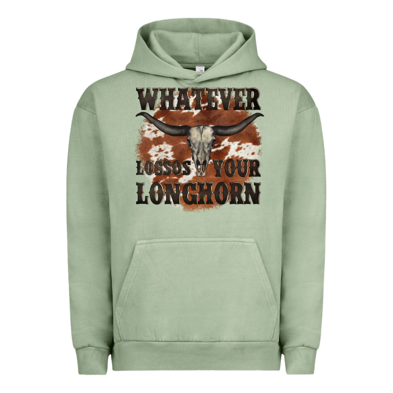 Longhorn Bullskull Whatever Lossos Your Longhorn Urban Hoodie by JahusDesignShop | Teevron