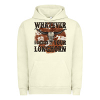 Pigment Pistachio longhorn bullskull whatever lossos your longhorn Urban Hoodie - JahusDesignShop
