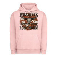 Pigment Salmon longhorn bullskull whatever lossos your longhorn Urban Hoodie - JahusDesignShop
