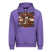 Tulip longhorn bullskull whatever lossos your longhorn Urban Hoodie - JahusDesignShop