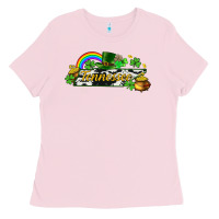 Bubblegum Pink Tennessee map St. Patrick's Ladies Tee - CowGirlArtShop