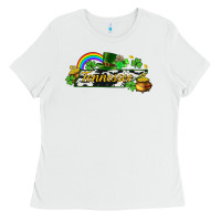 White Tennessee map St. Patrick's Ladies Tee - CowGirlArtShop
