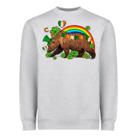 Heather Grey st patricks bear ado Heavyweight Sweatshirt - AdoDesignShop