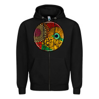 Black Juneteenth car coaster Zipper Hoodie - AdoDesignShop