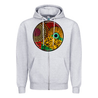 Heather Grey Juneteenth car coaster Zipper Hoodie - AdoDesignShop