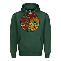 Sports Green Juneteenth car coaster Zipper Hoodie - AdoDesignShop