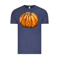 Vintage Denim Pumpkin Vintage Tee - FaDigitalArtStudio