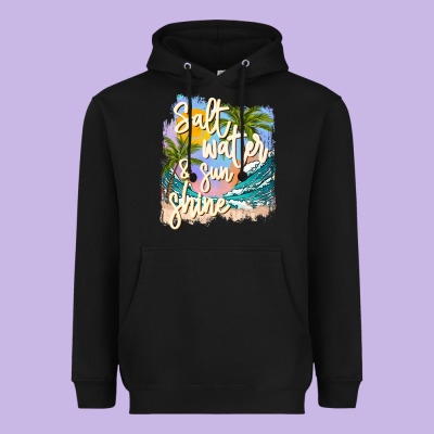 Salt Water Sunshine Heavyweight Hoodie Designed By Jahusdesignshop