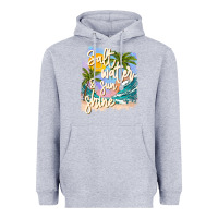 Heather Grey salt water sunshine Heavyweight Hoodie - JahusDesignShop