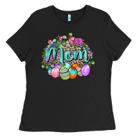 Black Easter Mom  Happy Easter Day Ladies Tee - CowGirlArtShop