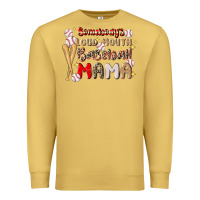 Antique Gold somebody's loud mouth baseball Premium Sweatshirt - JahusDesignShop