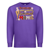 Purple somebody's loud mouth baseball Premium Sweatshirt - JahusDesignShop