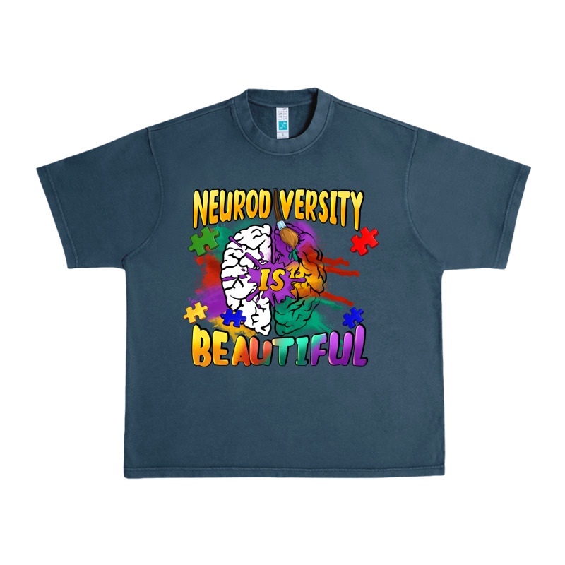 Neurodiversity Is Beautiful Urban Heavy Tee by FaDigitalArtStudio | Teevron
