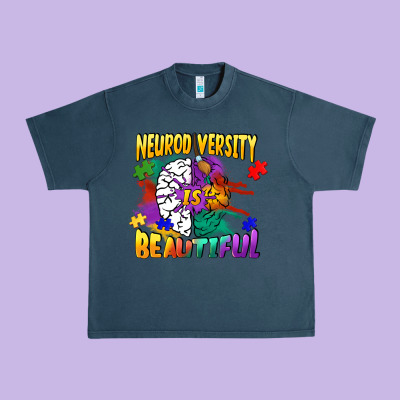 Neurodiversity Is Beautiful Urban Heavy Tee Designed By Fadigitalartstudio