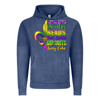 Vintage Denim mardi gras parades beads french quarter beignets Vintage Hoodie - FaDigitalArtStudio